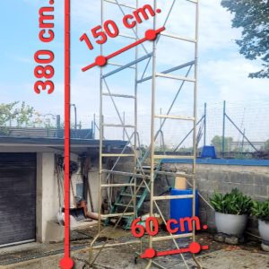 PONTEGGIO / TRABATTELLO IN ALLUMINIO ZINCATO MARCA STP