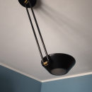 Plafoniera da soffitto nera
