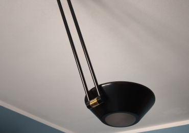 Plafoniera da soffitto nera