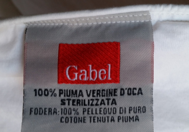 piumone matrimoniale marca Gabel