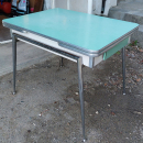 Tavolo estensibile anni ’50 verde acqua