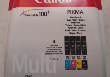 Cartucce Canon Pixma Originali 550 xl e 551 Cromolife 100 nuove