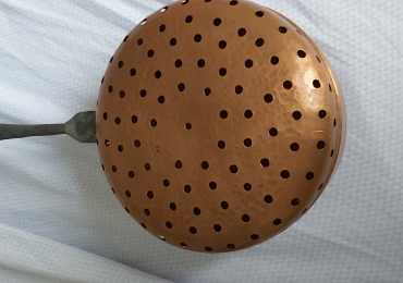 scaldino in rame battuto diametro 16 cm H 9