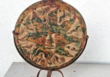 Grande Fiasca da Pellegrino in terracotta