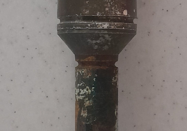 Bossolo di Bomba Illuminante Mod. 59. È un involucro vuoto in metallo