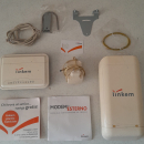Antenna da esterno e un router da interno