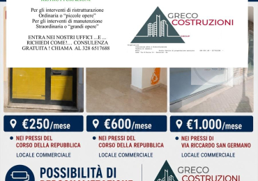 LOCALE COMMERCIALE IN AFFITTO A