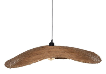 LAMPADARIO NATURALE 220 V 82 X 82 X 15 CM