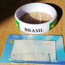 Braccialetto Brasil con bandiera brasiliana (nuovo) bracelet