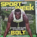 Rivista Sport Week de La Gazzetta dello Sport con Usain Bolt 26/07/2008