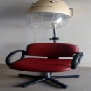 Casco da parrucchiere con poltrona