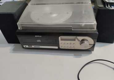 GIRADISCHI CON LETTORE CD, MUSICASSETTE, RADIO