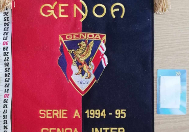 Gagliardetto (pennant) GENOA-INTER Serie A del 06-11-94