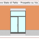 Negozio bologna via zanardi 196 con 3 vetrine su strada