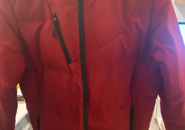 Piumino rosso nuovo piuma d’oca