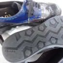 Scarpe uomo Prada stringate nero/blu