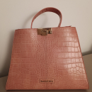 borsa in pelle rosa Valentino