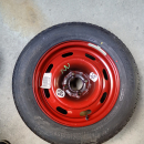 Ruota di scorta mis 195/65/R15 kit completo crick chiave e gancio traino