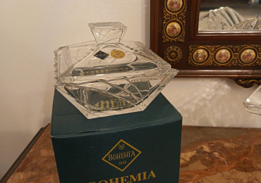 Soprammobile in cristallo di Boemia
