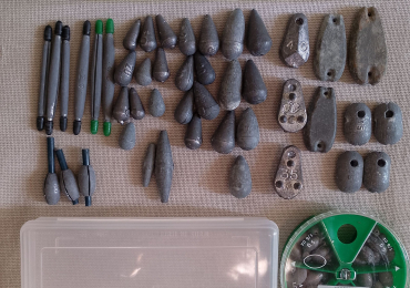Set completo 45 piombi da pesca scorrevoli e fissi