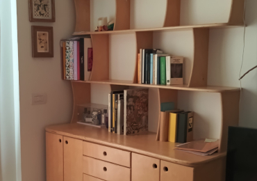 Credenza-Libreria stile scandinavo