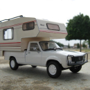 Camper Peugeot 504 Dangel Azur del 1983, scala 1/43
