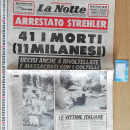 Quotidiano La Notte 30/05/1985 finale Juventus – Liverpool FC stadio Heysel
