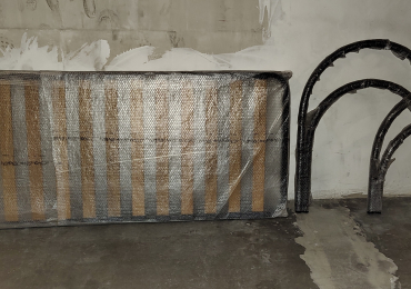 Letto singolo a doghe