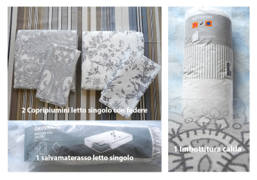 Biancheria x letti e poltrone letto B&B