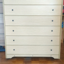 Finta cassettiera Mobile letto singolo Paggetto beige,