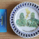 Piattino in ceramica i Bronzi di Riace, Made in Italy – Fatto a Mano (ceramic plate)