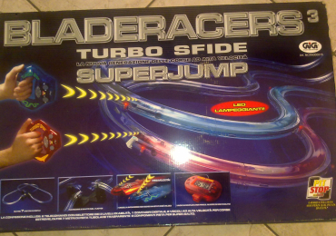 Gioco Bladeracers 3 Turbo Sfide Superjump. Gioco vintage da collezione