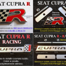 SEAT CUPRA R STEMMA IN METALLO