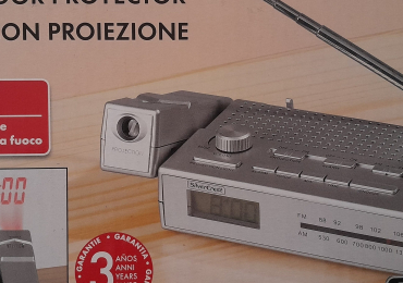 Radiosveglia analogica con proiettore della Silvercrest NUOVA