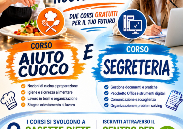 Corsi Gratuiti Aiuto Cuoco e Segreteria