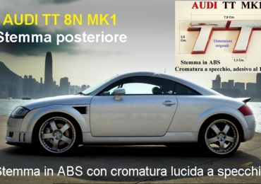 AUDI TT MK1 8N STEMMA LOGO EMBLEMA POSTERIORE  COUPE’ ROADSTER