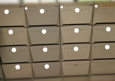 Schedario Olivetti Synthesis 20 cassetti