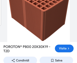 Cerco Blocchetti cemento poroton