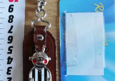 Portachiavi (keychain) calciatore maglia bianconera