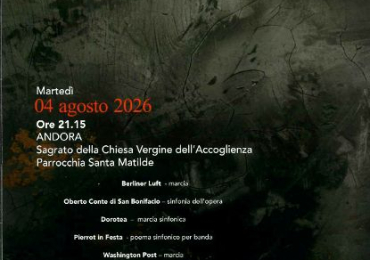 Banda P. Anfossi Concerto Andora SV 2026 dirige il M* Vitaliano Gallo