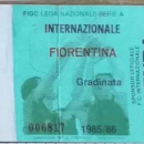 Biglietto Serie A Internazionale-Fiorentina 1985/86