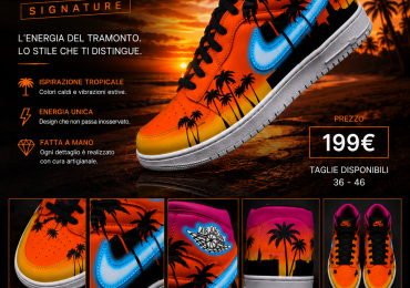 Sneakers Custom SUNSET PALMS – Offerta Lancio 199 €