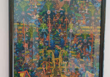Dipinto Tradizionale Balinese (Stile Ubud) – 40×60 cm
