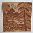 Dipinto Tradizionale Balinese (Stile Ubud) – 91,5×94 cm