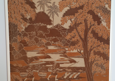 Dipinto Tradizionale Balinese (Stile Ubud) – 91,5×94 cm