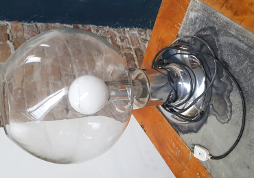 LAMPADA DA TAVOLO A SFERA VINTAGE ANNI 70